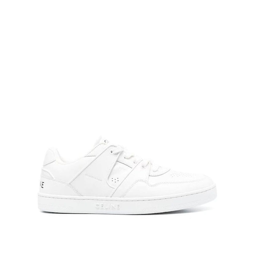 White Calfskin Low Top SneakersDescription: – Composition: 100% calf leather – Inner: Fabric – Insole: Fabric – Sole: Rubber – Round toe – Branded insole – Front lace-up closure – Top and back logo detail – Side logo relief – Made in Italy – Gender: MEN –