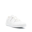 White Calfskin Low Top SneakersDescription: – Composition: 100% calf leather – Inner: Fabric – Insole: Fabric – Sole: Rubber – Round toe – Branded insole – Front lace-up closure – Top and back logo detail – Side logo relief – Made in Italy – Gender: MEN –