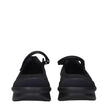 Black Fibres MulesDescription: The product with MPN 1F111OYZU050F0002 and code F84311 net in black is a sneakers designed by Prada. It has features like front logo, back logo. Additional Info: Style: Casual Closing type: Strap Closure Shoe sole: Rubber He