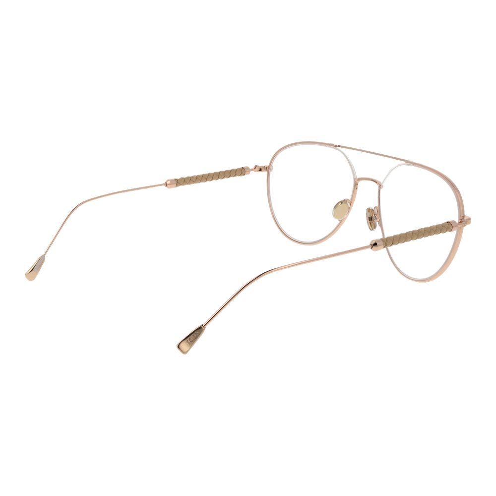 Rose Gold Aviator Glasses with Synthetic Metal Frame