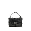 Black Calf Leather Bos Taurus Shoulder BagMamma Baguette Shoulder Bag by Fendi is a masterpiece of elegance and versatility, made of soft nappa leather and decorated with the iconic FF closure, embellished with a tone-on-tone leather insert. The large sue