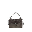 Brown Calf Leather Bos Taurus Shoulder BagMamma Baguette Shoulder Bag by Fendi is a masterpiece of elegance and versatility, made of soft nappa leather and decorated with the iconic FF closure, embellished with a tone-on-tone leather insert. The large sue