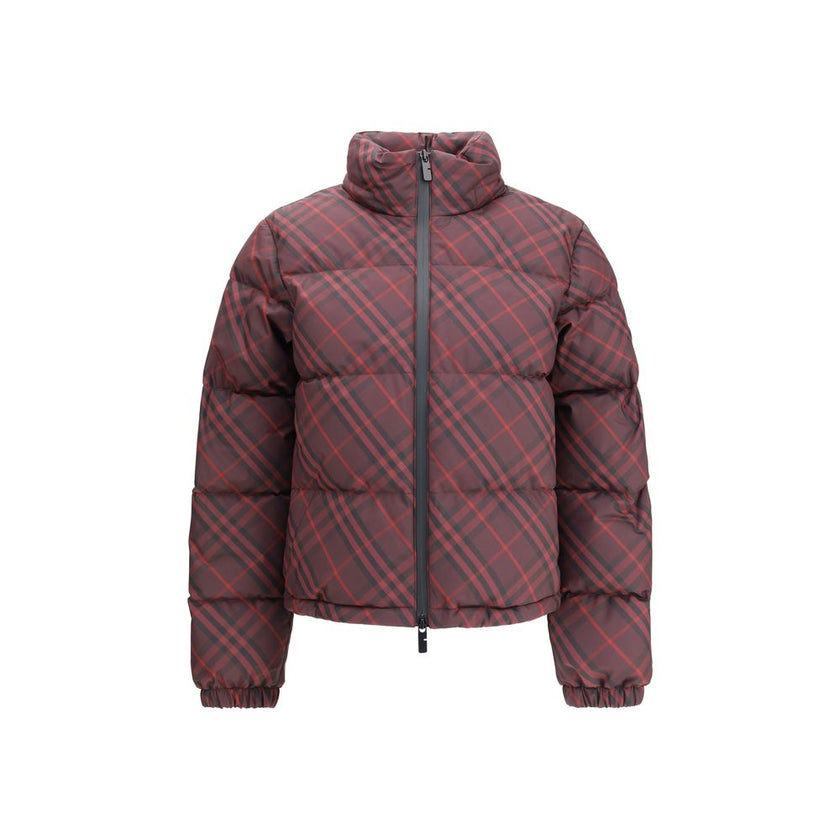 Red Polyester CoatThe Check Ambleside Puffer Jacket by Burberry combines the House’s iconic Check pattern with a contemporary technical design. Cut to a regular fit, it features a two-way B-cut zip closure and a packaway drawcord hood. Side zip pockets, e