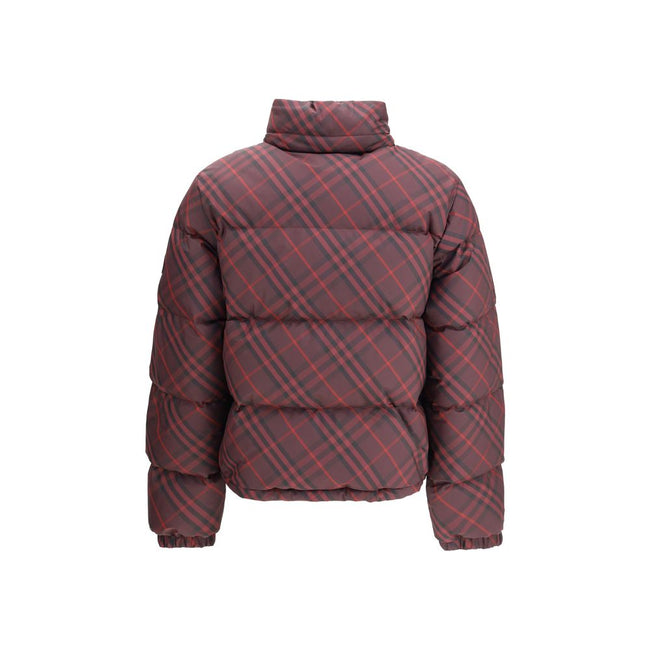 Red Polyester CoatThe Check Ambleside Puffer Jacket by Burberry combines the House’s iconic Check pattern with a contemporary technical design. Cut to a regular fit, it features a two-way B-cut zip closure and a packaway drawcord hood. Side zip pockets, e