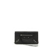 Black Calf Leather Bos Taurus Shoulder BagThe crocodile Effect Shoulder Bag by Balenciaga is an elegant and distinctive accessory featuring a refined crocodile effect that adds luxurious texture. The iconic buckles on the front and zipper pocket offer uni