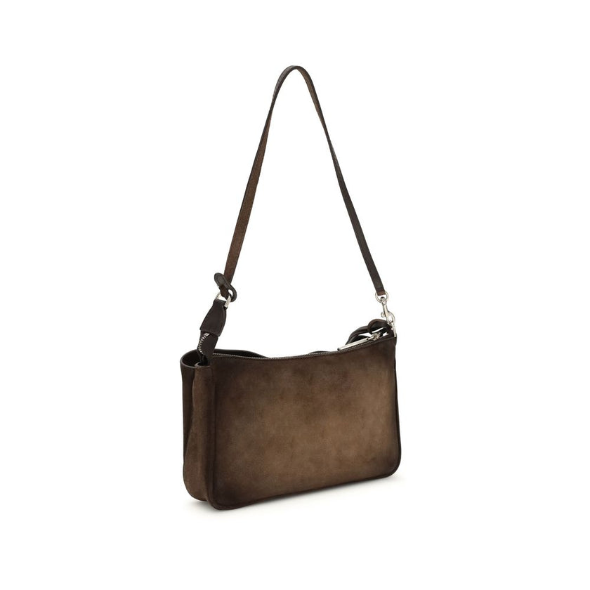 Brown Calf Leather Bos Taurus Clutch BagRodeo Clutch Bag by Balenciaga is a stylish and practical accessory, featuring an adjustable and removable shoulder strap for versatile portability. The removable key ring with double spiral loop adds a distinctive
