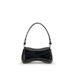 Black Polyethylene Shoulder BagThe Play Shoulder Bag by Diesel stands out for its curved, modern design, embellished with the logo on the front. Featuring a handle and a large single compartment, it offers practicality and style in one. The magnetic closu