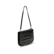 Black Calf Leather Bos Taurus Shoulder Bag1DR Twin Shoulder Bag by Diesel is made of smooth leather and embellished with an embossed D motif on the front, emblematic of the brand’s distinctive style. It features a removable flat handle and an adjustable,