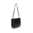 Black Calf Leather Bos Taurus Shoulder Bag1DR Twin Shoulder Bag by Diesel is made of smooth leather and embellished with an embossed D motif on the front, emblematic of the brand’s distinctive style. It features a removable flat handle and an adjustable,