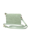 Green Raffia Crossbody BagDescription: The product with MPN 1MR0242CYCF0934 and code F83939 raffia in green is a crossbody bags designed by Prada. It has features like front logo, adjustable shoulder, removable shoulder.Green Raffia Crossbody Bag${tagsPra