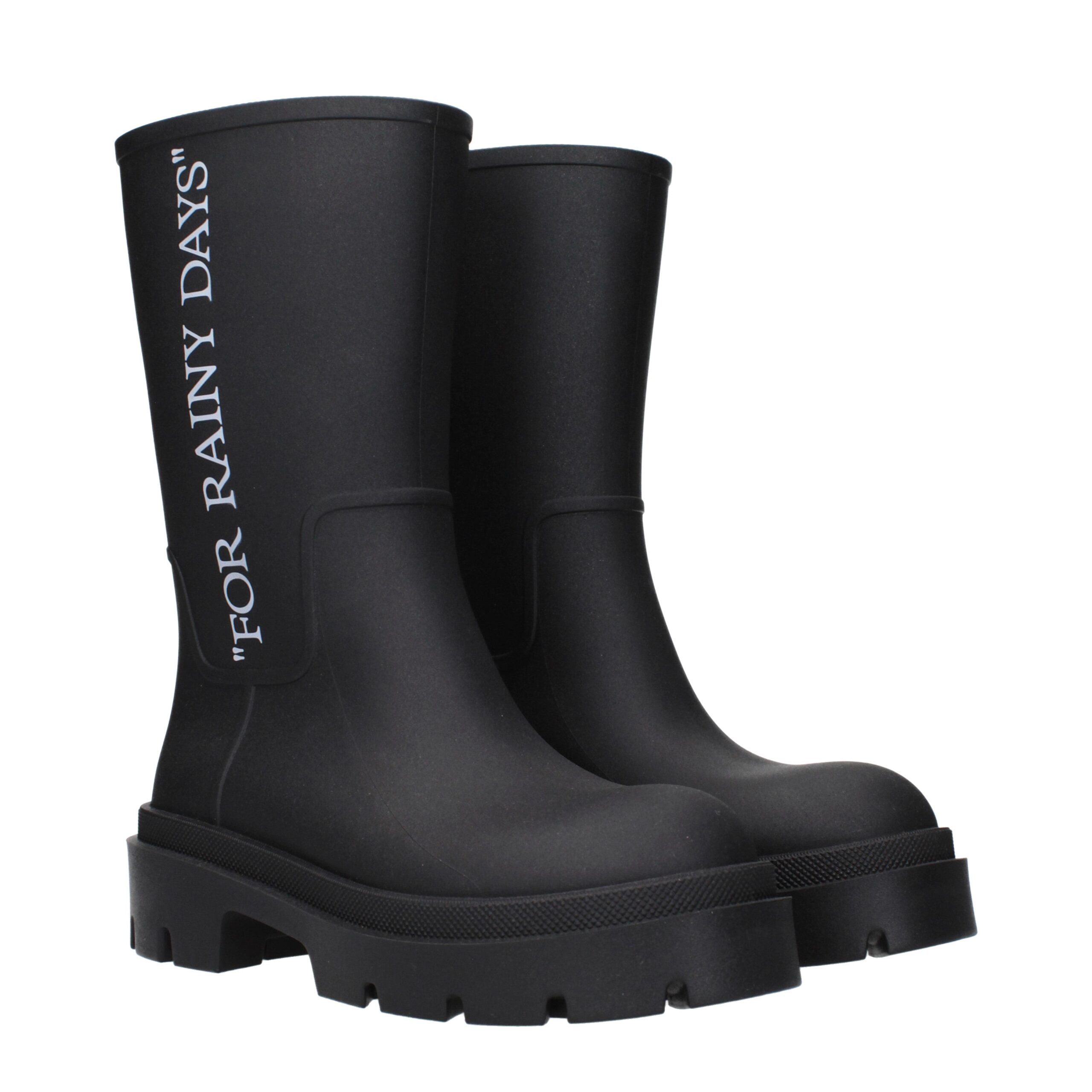 Black Cotton Ankle BootsDescription: The product with MPN OWIE049MAT0011001 and code F84975 rubber in black is a ankle boots designed by Off-White. It has features like back logo.Black Cotton Ankle Boots${tagsOff-WhiteBlack Cotton Ankle BootsDescription: