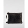 Black Leather HandbagCrafted from woven leather Features a secure zip closure Includes a convenient wristlet strap Versatile for various essentialsBlack Leather Handbag${tagsBottega VenetaBlack Leather HandbagCrafted from woven leather Features a secure z