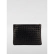 Black Leather HandbagCrafted from woven leather Features a secure zip closure Includes a convenient wristlet strap Versatile for various essentialsBlack Leather Handbag${tagsBottega VenetaBlack Leather HandbagCrafted from woven leather Features a secure z