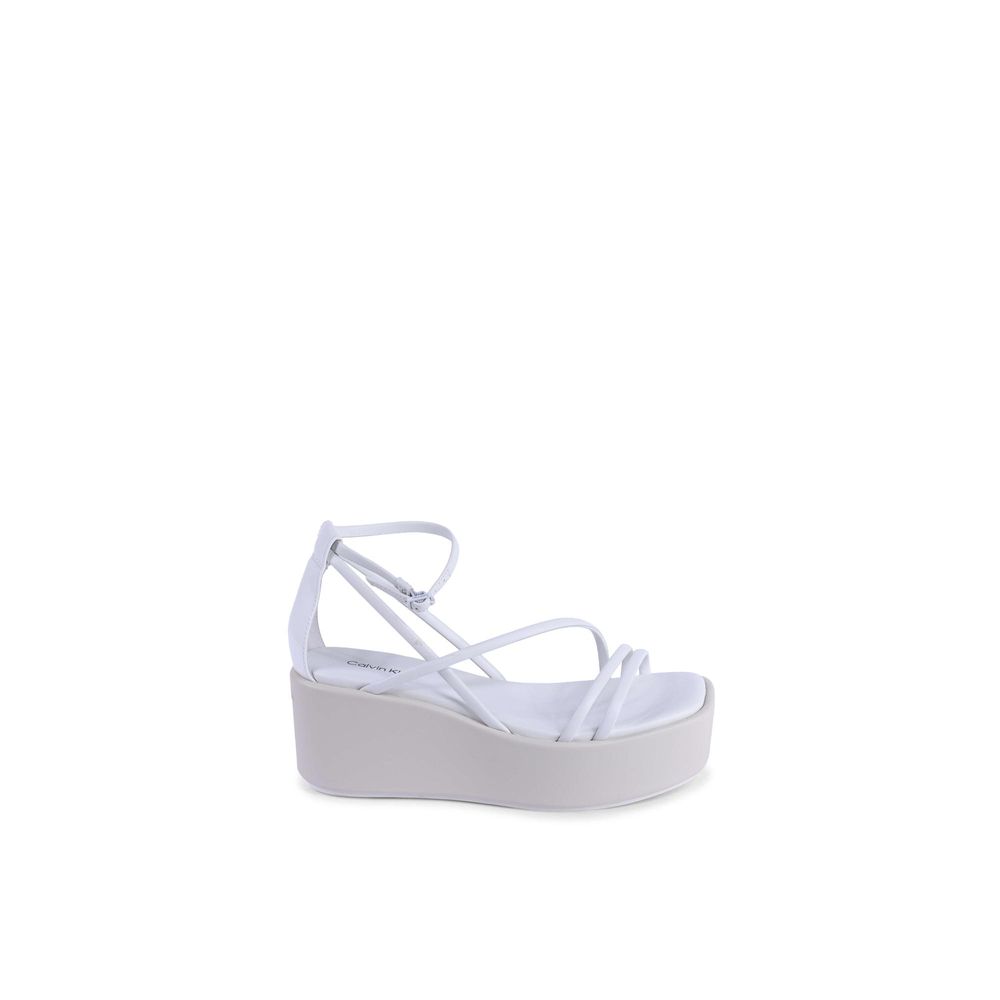 White Leather Platform SandalsBrand: Calvin Klein Model: HW0HW019490K9 Color: White Composition: 100% Leather Made in China Gender: Women Material: LEATHER (FWA) () Size on Tag: 36White Leather Platform Sandals${tagsCalvin KleinWhite Leather Platform Sand