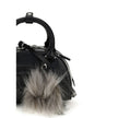 Black Calf Leather Bos Taurus Shoulder BagThe 1DR Handbag by Diesel combines urban style and versatility in a contemporary design. Featuring tubular handles joined by a snap button, it features an adjustable and removable shoulder strap that allows for di