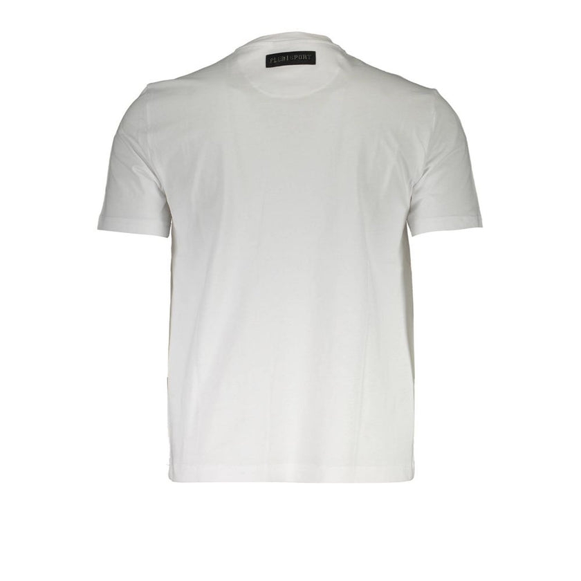 White Cotton T-Shirtshort sleeve t-shirt, round neck, application, logoWhite Cotton T-Shirt${tagsPlein SportWhite Cotton T-Shirtshort sleeve t-shirt, round neck, application, logoshort sleeve t-shirt, round neck, application, logo110296138070,11273,Clothi