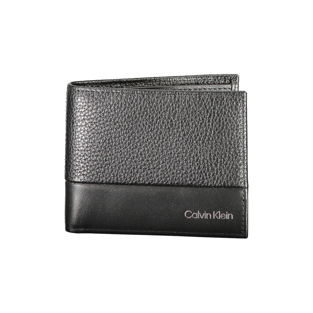 Black Leather Walletwallet, double spaces formed by card, rfid block, contrasting details, print, logoBlack Leather Wallet${tagsCalvin KleinBlack Leather Walletwallet, double spaces formed by card, rfid block, contrasting details, print, logowallet, doubl