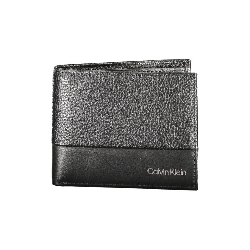 Black Leather Walletwallet, double spaces formed by card, rfid block, contrasting details, print, logoBlack Leather Wallet${tagsCalvin KleinBlack Leather Walletwallet, double spaces formed by card, rfid block, contrasting details, print, logowallet, doubl