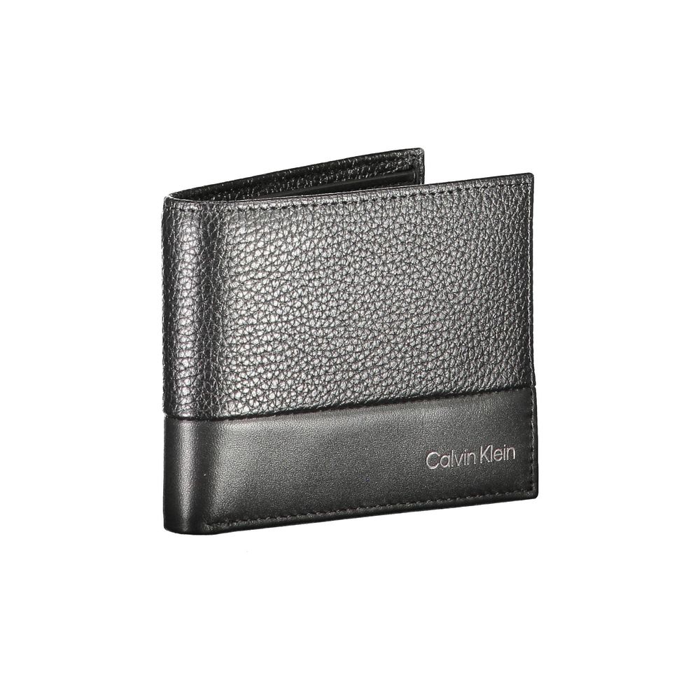 Black Leather Walletwallet, double spaces formed by card, rfid block, contrasting details, print, logoBlack Leather Wallet${tagsCalvin KleinBlack Leather Walletwallet, double spaces formed by card, rfid block, contrasting details, print, logowallet, doubl