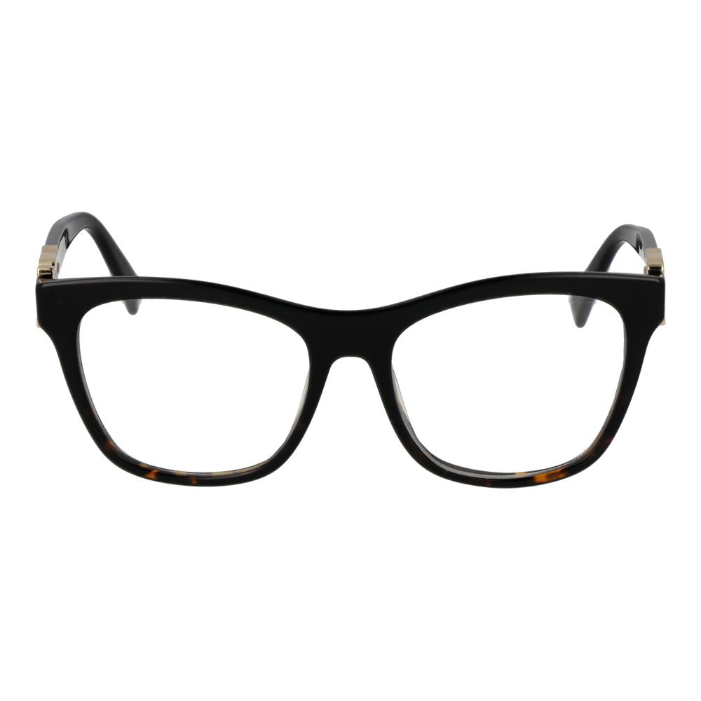Black Synthetic Frame Glasses with Full-Rim Design