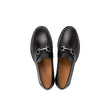 Black Calfskin Slip-On LoafersDescription: – Composition: 100% calf leather – Inner: Leather – Insole: Leather – Sole: Leather – Round toe – Grained-effect – Slip-on design – Glossy trim – Extrawide insole – Silver-tone ‘Gancini’ hardware – Made in Italy