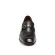 Black Calfskin Slip-On LoafersDescription: – Composition: 100% calf leather – Inner: Leather – Insole: Leather – Sole: Rubber – Branded insole – Almond toe – Top logo hardware – Low stacked heel – Made in Italy – Gender: MEN – Size & Fit: This piece fits