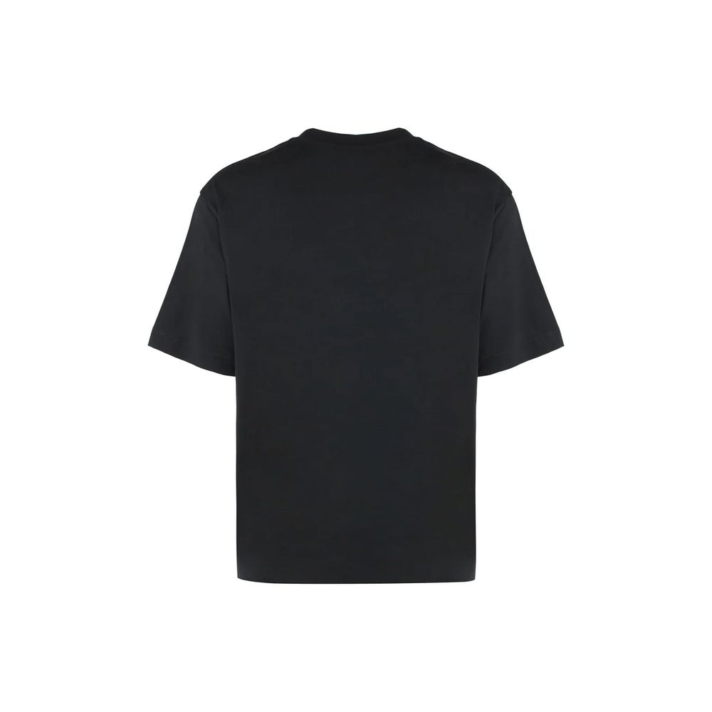 Black Cotton T-ShirtDescription: – Composition: 100% Cotton – Short sleeve – Contrast logo print – Round neckline – Made in Portugal – Gender: MEN –Black Cotton T-Shirt${tagsOff-WhiteBlack Cotton T-ShirtDescription: – Composition: 100% Cotton – Short slee