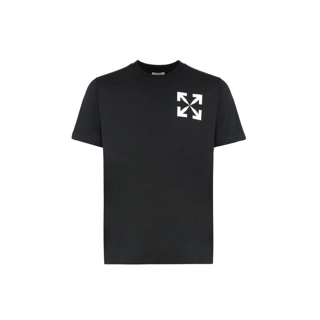 Black Cotton T-ShirtDescription: – Composition: 100% Cotton – Short sleeve – Contrast logo print – Ribbed round neck – Made in Portugal – Gender: MEN –Black Cotton T-Shirt${tagsOff-WhiteBlack Cotton T-ShirtDescription: – Composition: 100% Cotton – Short s