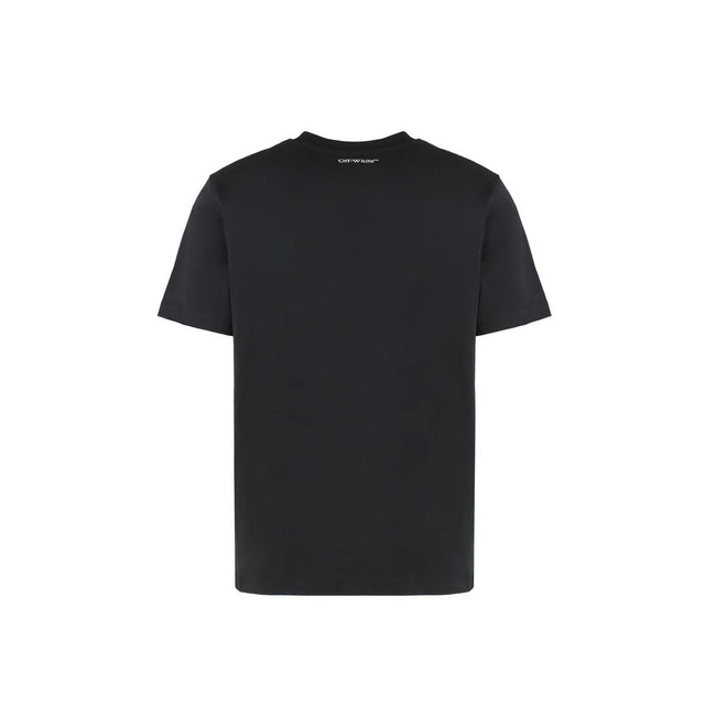 Black Cotton T-ShirtDescription: – Composition: 100% Cotton – Short sleeve – Contrast logo print – Ribbed round neck – Made in Portugal – Gender: MEN –Black Cotton T-Shirt${tagsOff-WhiteBlack Cotton T-ShirtDescription: – Composition: 100% Cotton – Short s