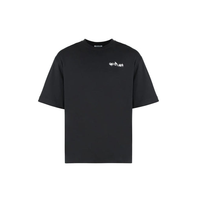 Black Cotton T-ShirtDescription: – Composition: 100% Cotton – Round neck – Short sleeve – Contrast logo print – Made in Portugal – Gender: MEN –Black Cotton T-Shirt${tagsOff-WhiteBlack Cotton T-ShirtDescription: – Composition: 100% Cotton – Round neck – S