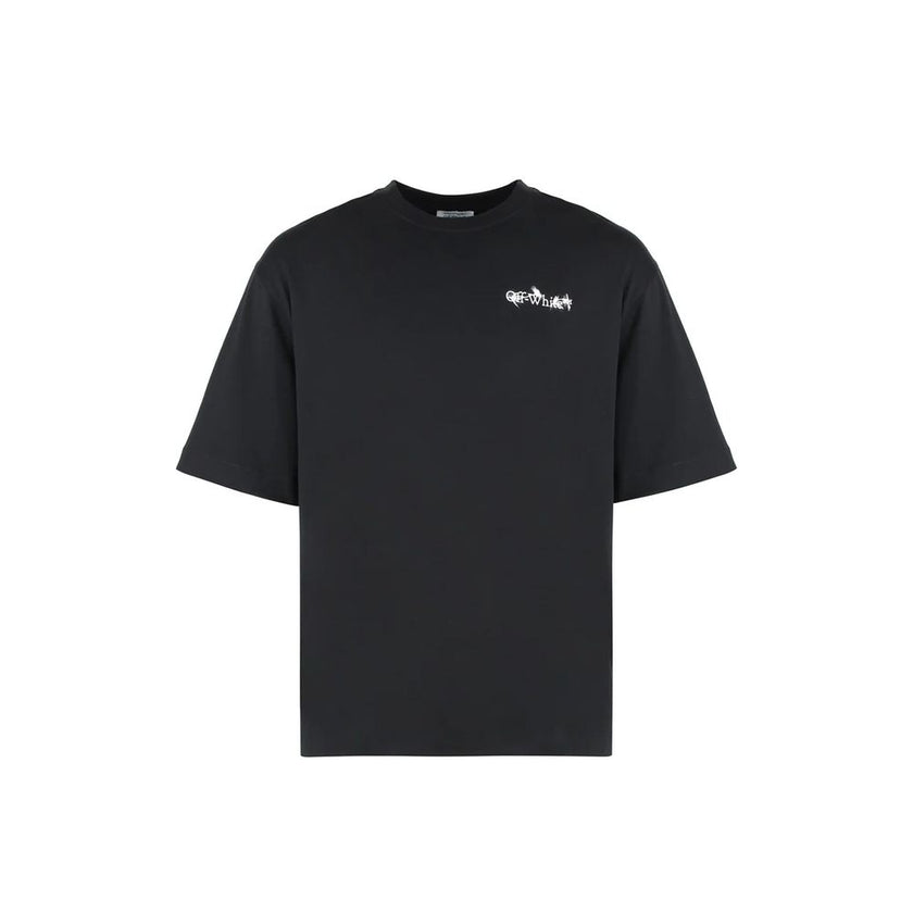 Black Cotton T-ShirtDescription: – Composition: 100% Cotton – Round neck – Short sleeve – Contrast logo print – Made in Portugal – Gender: MEN –Black Cotton T-Shirt${tagsOff-WhiteBlack Cotton T-ShirtDescription: – Composition: 100% Cotton – Round neck – S