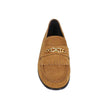 Brown Calfskin Slip-On LoafersDescription: – Composition: 100% calf leather – Inner: Leather – Insole: Leather – Sole: Leather – Round toe – Fringe finish – Gold-tone triomphe logo detail – Made in Italy – Gender: MEN –Brown Calfskin Slip-On Loafers${tags
