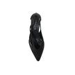 Black Silk Mid Heel PumpsDescription: – Composition: 100% Silk – Inner: Leather – Insole: Leather – Sole: Rubber – Pointed toe – Cut-out detail – Branded insole – Slip-on design – Heel 5,5 cm – Side small logo detail – Made in Italy – Gender: WOMEN –Black