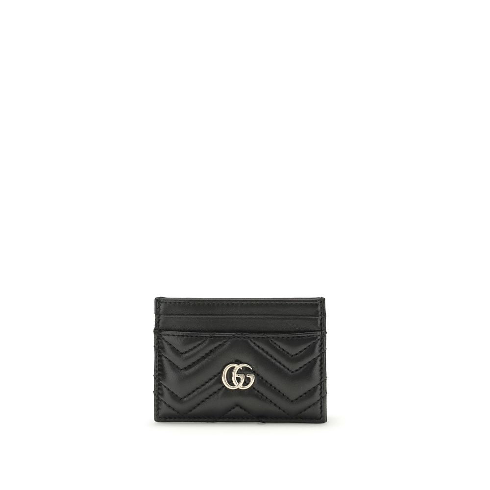 Black Lamb Ovis Aries Aries WalletThe GG Marmont Cardholder by Gucci belongs to the iconic GG Marmont line, reimagining versatile silhouettes in a palette of fresh and elegant tones. Crafted from chevron matelassé leather, it features the signature Double