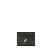 Black Lamb Ovis Aries Aries WalletThe GG Marmont Cardholder by Gucci belongs to the iconic GG Marmont line, reimagining versatile silhouettes in a palette of fresh and elegant tones. Crafted from chevron matelassé leather, it features the signature Double