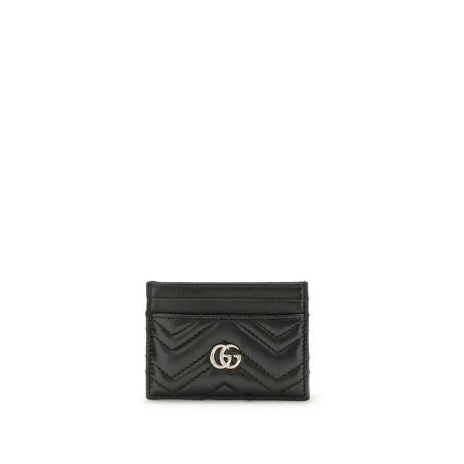 Black Lamb Ovis Aries Aries WalletThe GG Marmont Cardholder by Gucci belongs to the iconic GG Marmont line, reimagining versatile silhouettes in a palette of fresh and elegant tones. Crafted from chevron matelassé leather, it features the signature Double