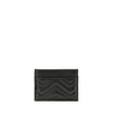 Black Lamb Ovis Aries Aries WalletThe GG Marmont Cardholder by Gucci belongs to the iconic GG Marmont line, reimagining versatile silhouettes in a palette of fresh and elegant tones. Crafted from chevron matelassé leather, it features the signature Double