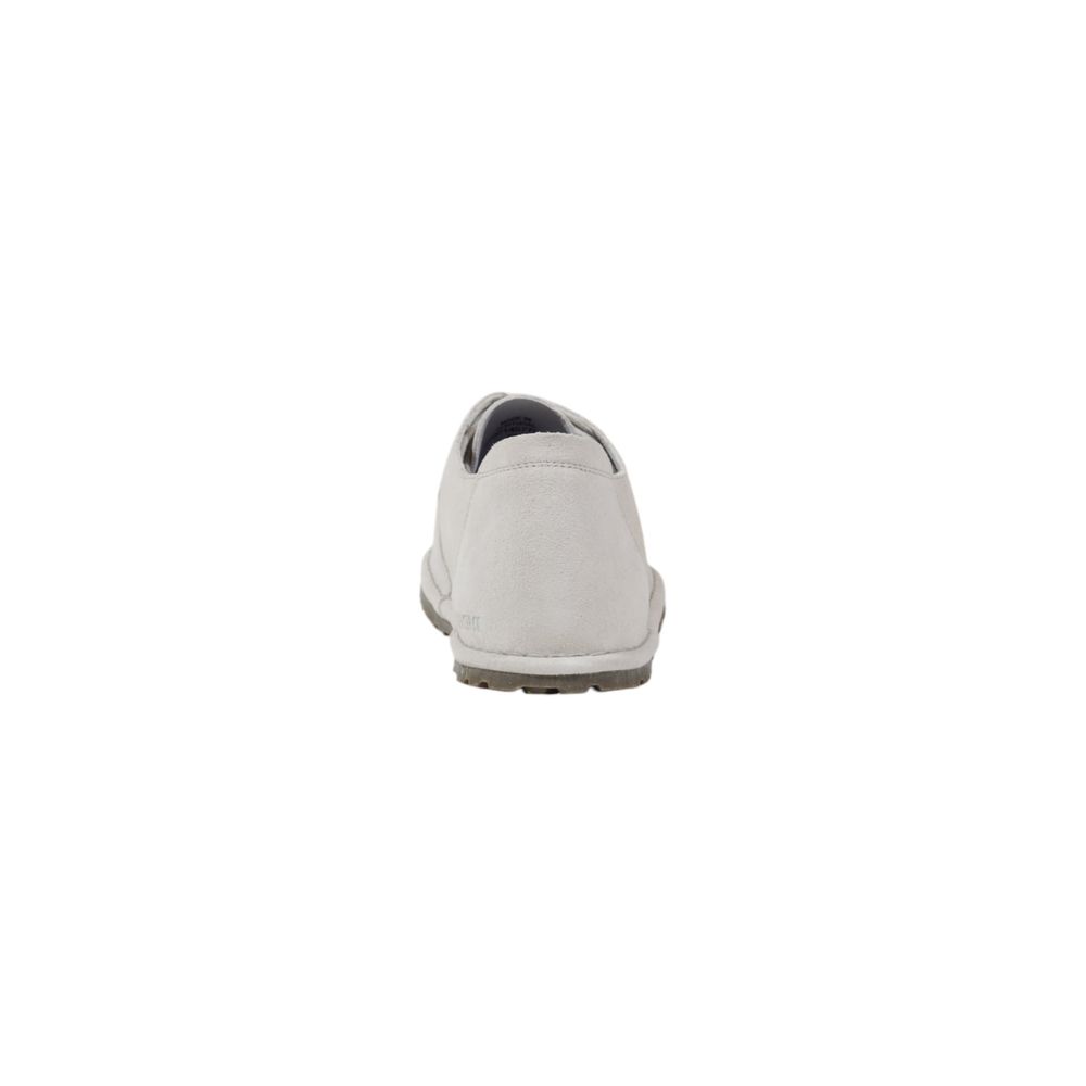 Weiße Slip-On Loafer aus Leder mit Gummisohle