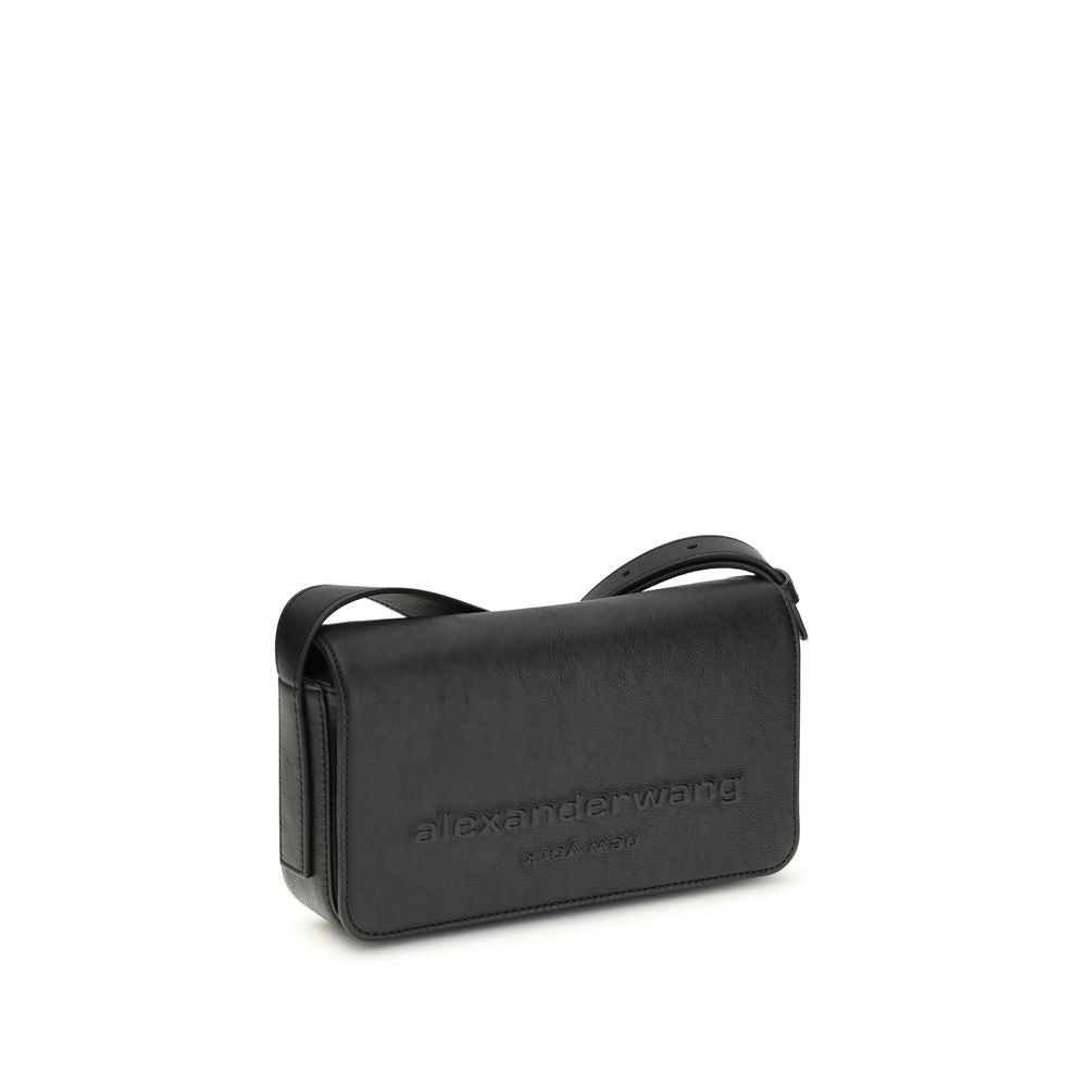 Alexander Wang Black Calf Leather Shoulder Bag