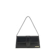 Black Calf Leather Bos Taurus Shoulder BagThe Le Bambino Long Shoulder Bag by Jacquemus is a sophisticated accessory that combines contemporary elegance and functionality. Featuring a flat top handle and an adjustable and removable shoulder strap, it offe