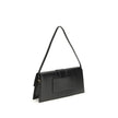 Black Calf Leather Bos Taurus Shoulder BagThe Le Bambino Long Shoulder Bag by Jacquemus is a sophisticated accessory that combines contemporary elegance and functionality. Featuring a flat top handle and an adjustable and removable shoulder strap, it offe