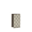 Beige Cotton WalletGucci’s long Card Holder is a practical and refined accessory designed for those looking for high organization capacity without sacrificing style. With ten card slots and two bill slots, it offers ample space to keep all your cards and