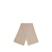 Beige Wool ScarfThe GG Supreme print wool Scarf by Gucci combines warmth and style in an iconic Maison accessory. Crafted from a wool blend with lurex threads, it features a GG print across the entire surface, while frayed hems complete the design with a