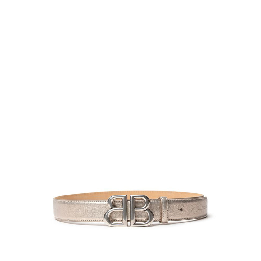 Gold Leather Regular BeltBalenciaga Monaco Belt Color Metal Platinum. In platinum metal leather, BB logo buckle Composition: 100% Leather Internal SKU: 25MG106 Brand SKU: 76660312AASD9706Gold Leather Regular Belt${tagsBalenciagaGold Leather Regular BeltBa