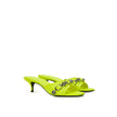 Yellow Leather MulesBalenciaga Fluorescent Yellow Cagole Mule Slippers. Slightly pointed, in fluorescent yellow leather, with a studded strap and silver-tone hardware. Composition: 100% Leather Internal SKU: 25GIU236 Brand SKU: 69435WAD4E7381Yellow Leathe