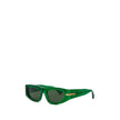 Green Acetate SunglassesBottega Veneta Transparent Green Acetate Sunglasses. Geometric frame, dark green lenses, gold details on the arms. Composition: Acetate Internal SKU: 25AGO34 Brand SKU: 703257V23303354Green Acetate Sunglasses${tagsBottega VenetaGre