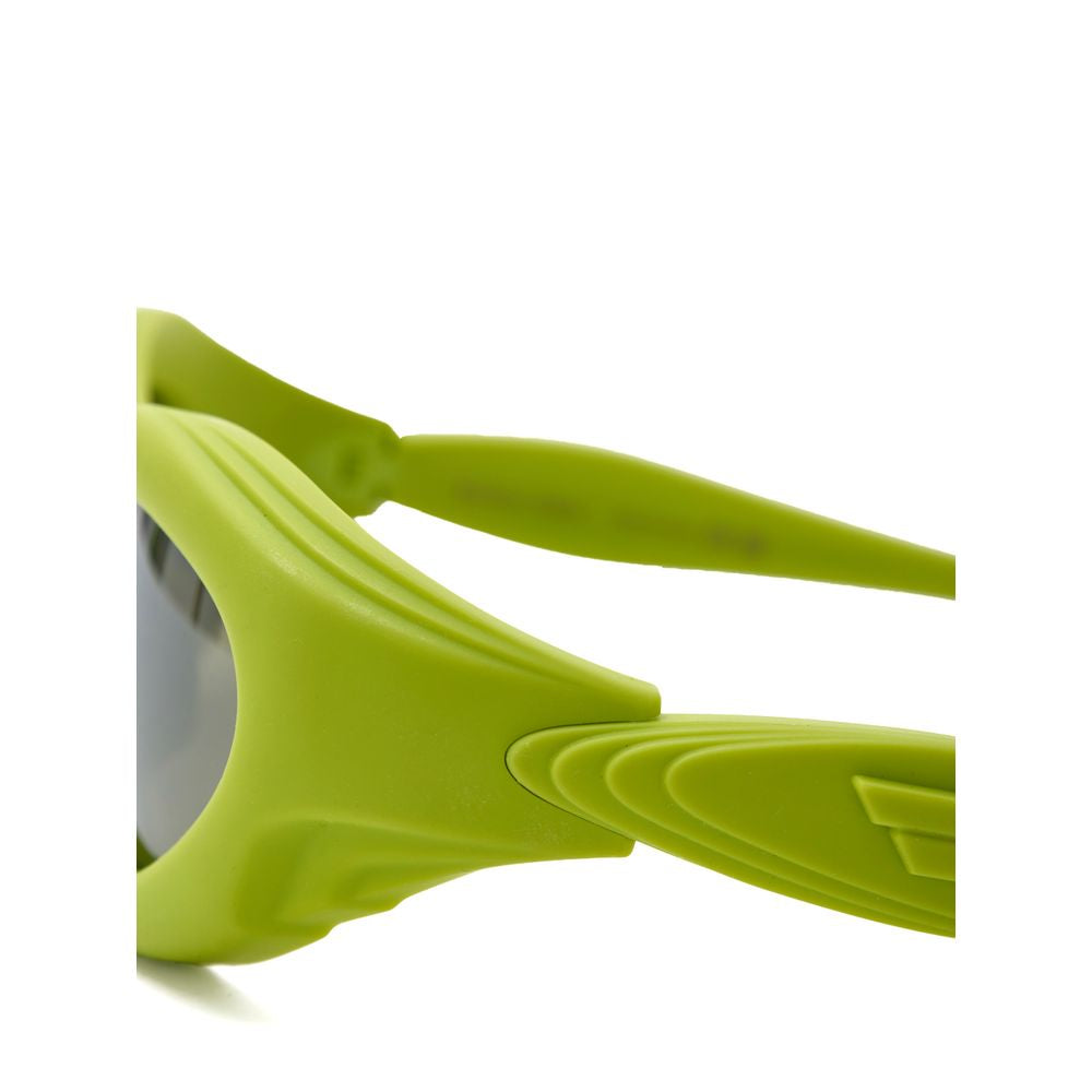 Yellow Acetate SunglassesBottega Veneta Lime Rubberized Acetate Sunglasses. Cat-eye style, dark lenses, thick frame with a satin finish. Composition: Acetate Internal SKU: 25AGO35 Brand SKU: 691541VBL803342Yellow Acetate Sunglasses${tagsBottega VenetaYell