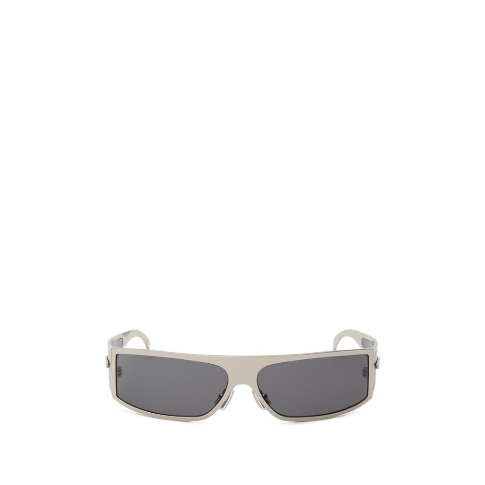 Gray Metal SunglassesBottega Veneta Silver Metal Wraparound Sunglasses. Rectangular wraparound gold metal frame, dark gray lenses, and temple details. Composition: Metal Internal SKU: 25AGO38 Brand SKU: 769241V44508107Gray Metal Sunglasses${tagsBottega Ve