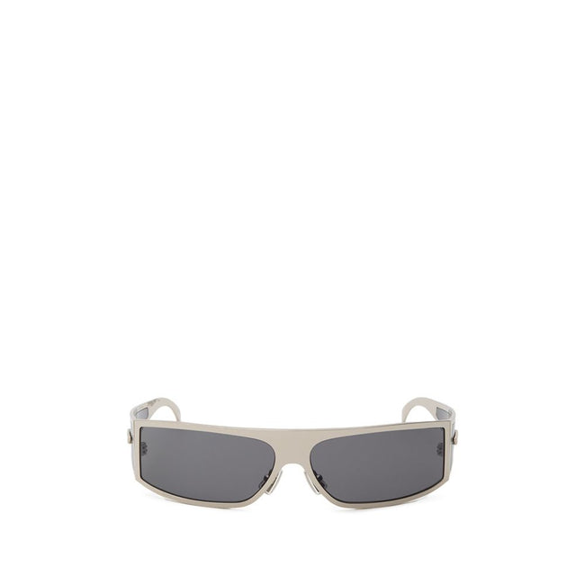 Gray Metal SunglassesBottega Veneta Silver Metal Wraparound Sunglasses. Rectangular wraparound gold metal frame, dark gray lenses, and temple details. Composition: Metal Internal SKU: 25AGO38 Brand SKU: 769241V44508107Gray Metal Sunglasses${tagsBottega Ve