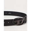 Black Leather Regular BeltMade from Leather Features a metal logo buckle Ideal for everyday wear Adds a touch of sophisticationBlack Leather Regular Belt${tagsDieselBlack Leather Regular BeltMade from Leather Features a metal logo buckle Ideal for everyda